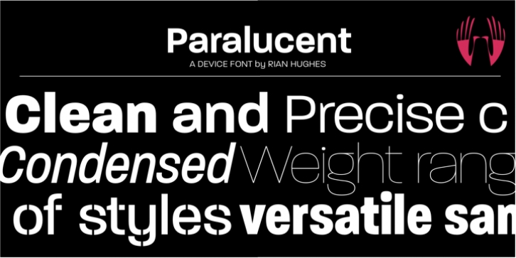 Paralucent font preview
