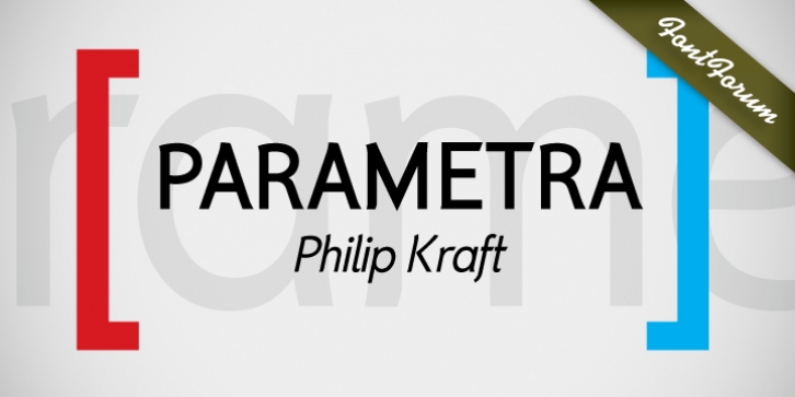 Parametra font preview