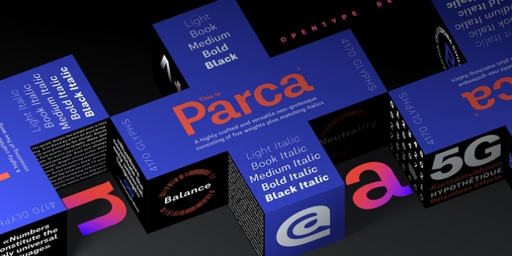 Parca font preview