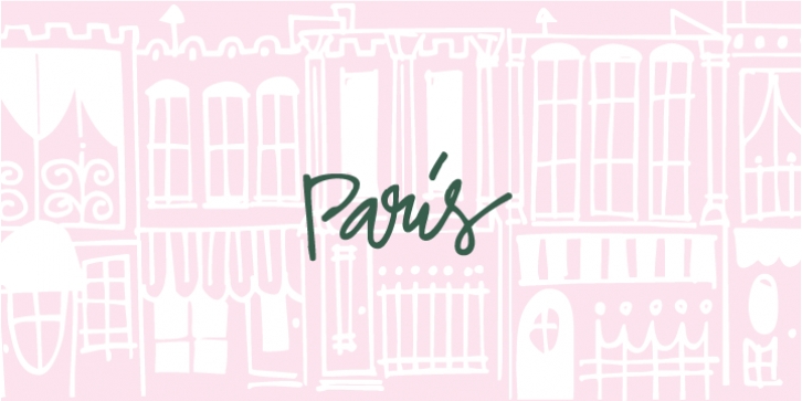Paris Doodles font preview