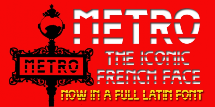 Paris Metro font preview