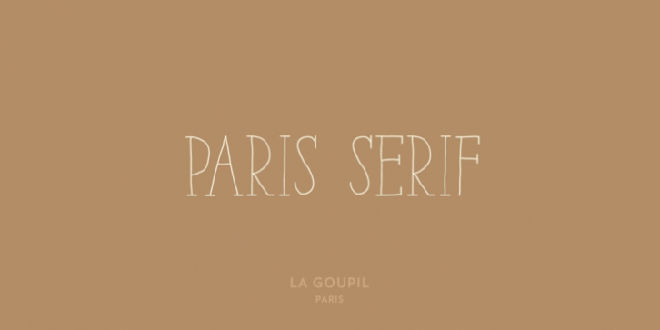 Paris Serif font preview