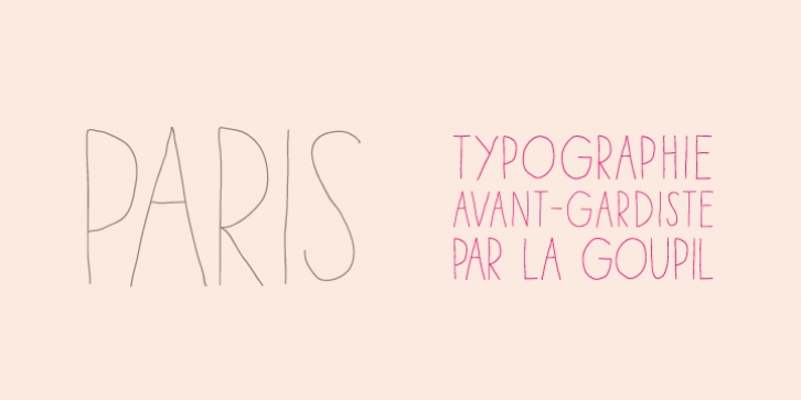 Paris font preview