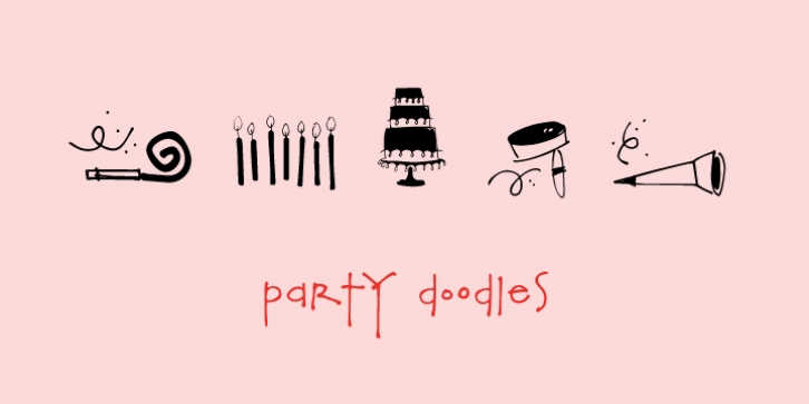 Party Doodles font preview