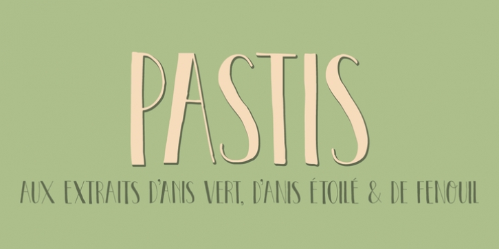 Pastis font preview