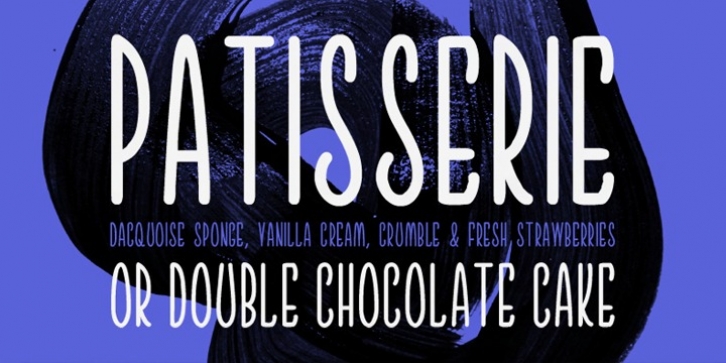 Patisserie font preview