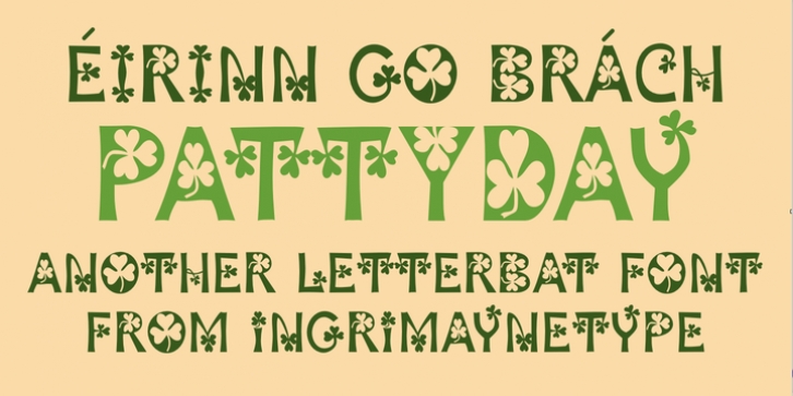 Patty Day font preview
