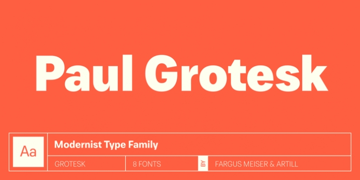 Paul Grotesk font preview