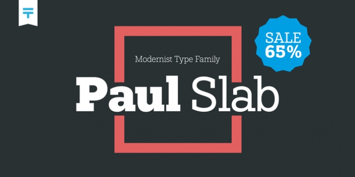 Paul Slab font preview