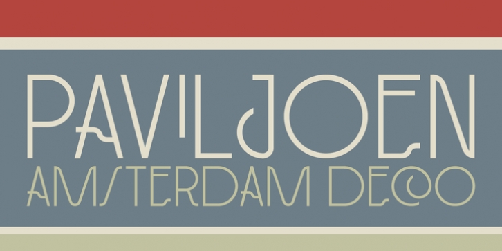 Paviljoen font preview