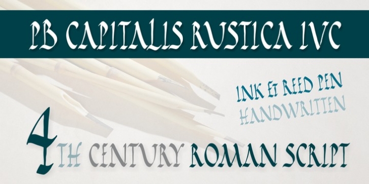 PB Capitalis Rustica IVc font preview