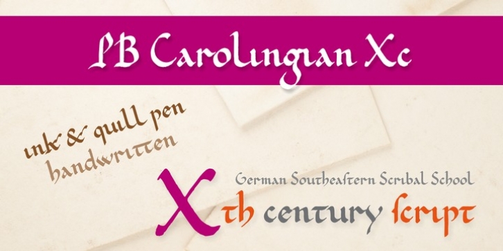 PB Carolingian Xc font preview
