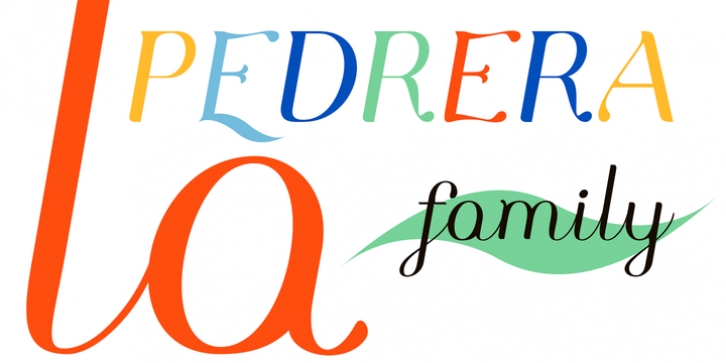 Pedrera font preview