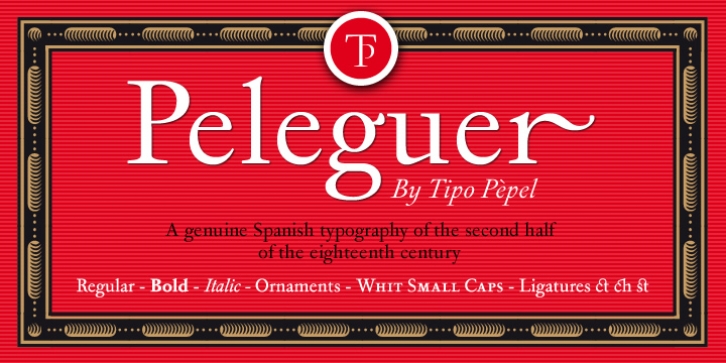 Peleguer font preview