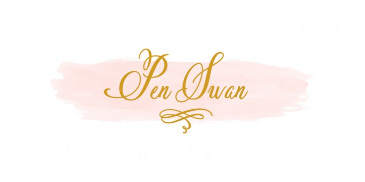 Pen Swan font preview