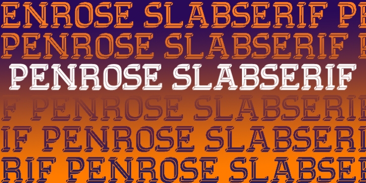 Penrose Slabserif font preview