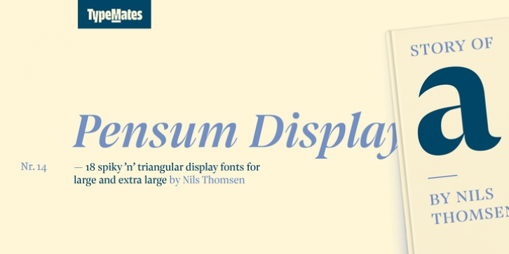 Pensum Display font preview