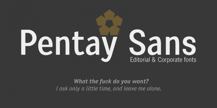 Pentay Sans font preview