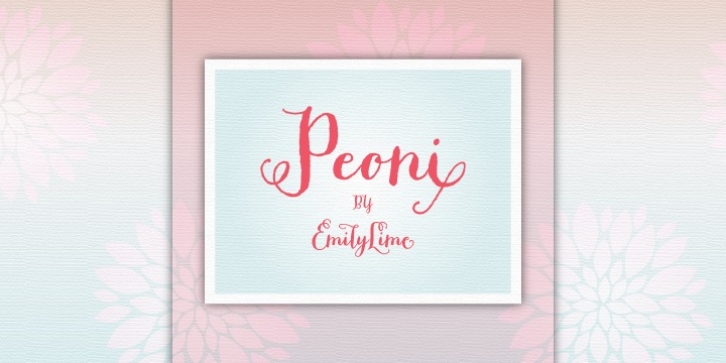 Peoni Pro font preview