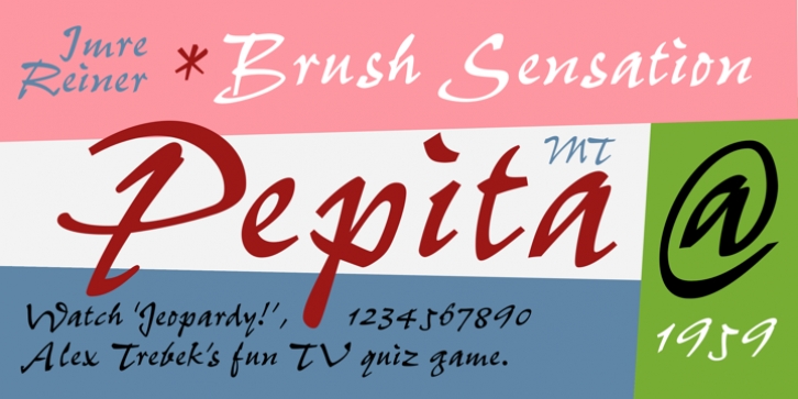 Pepita MT font preview
