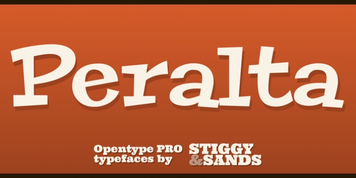 Peralta Pro font preview