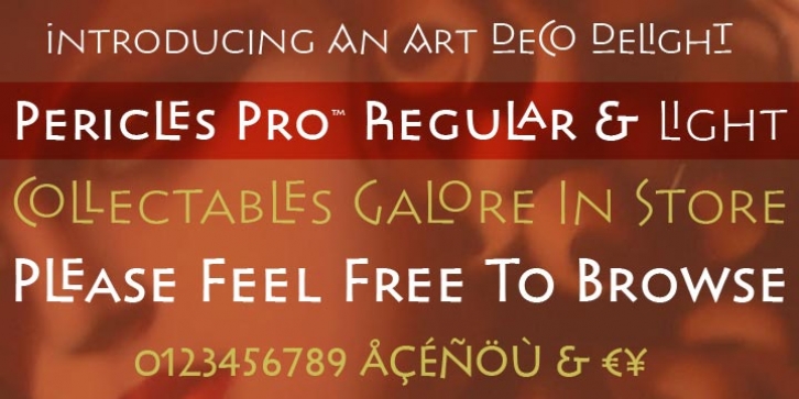 Pericles Pro font preview