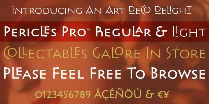 Pericles Pro font preview
