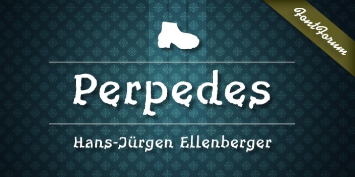 Perpedes font preview