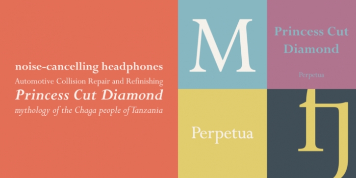 Perpetua font preview