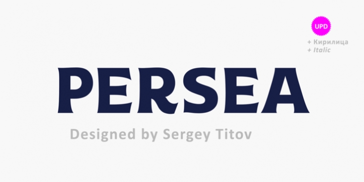 Persea SST font preview