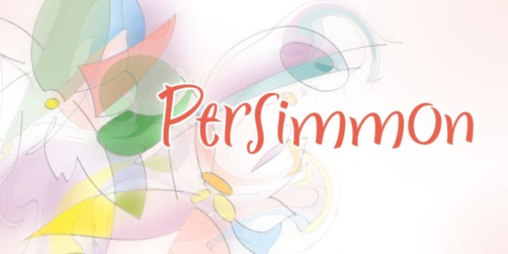 Persimmon font preview