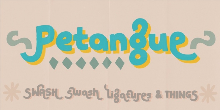 Petangue font preview