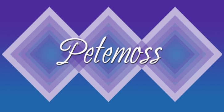 Petemoss font preview