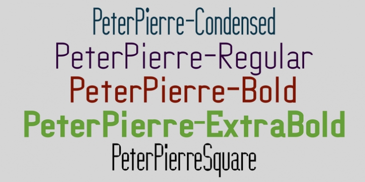 PeterPierre font preview