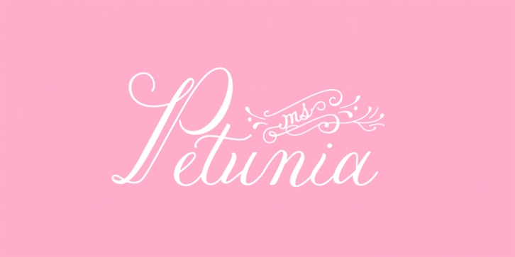 Petunia font preview