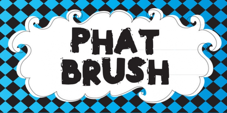 Phat Brush font preview