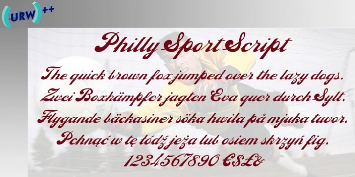 Philly Sport Script font preview