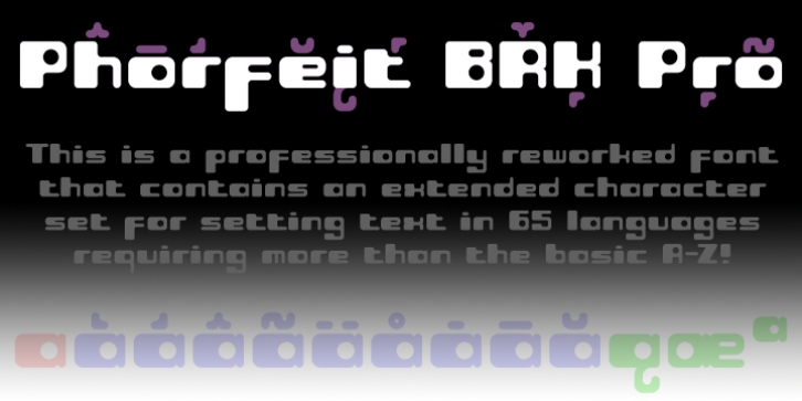 Phorfeit BRK Pro font preview