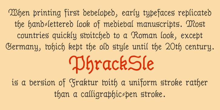 PhrackSle font preview