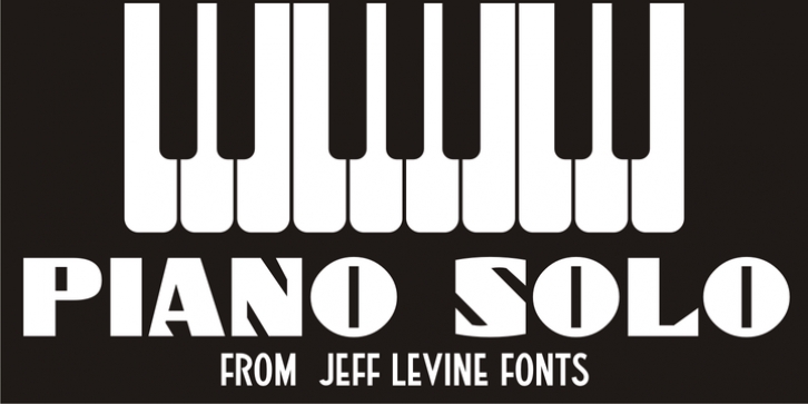 Piano Solo JNL font preview