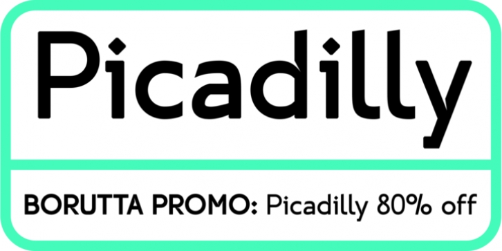 Picadilly font preview