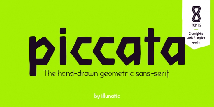 Piccata font preview