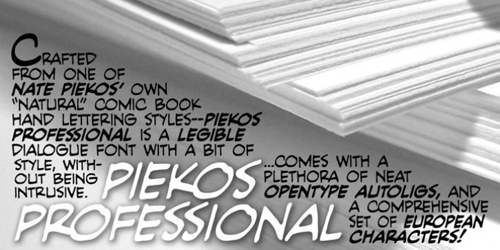 Piekos Professional BB font preview