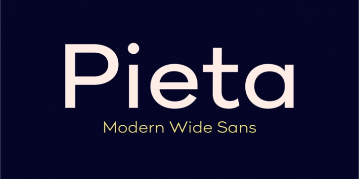 Pieta font preview