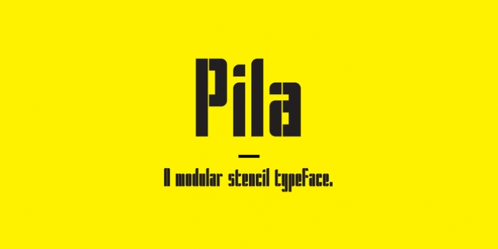 Pila font preview