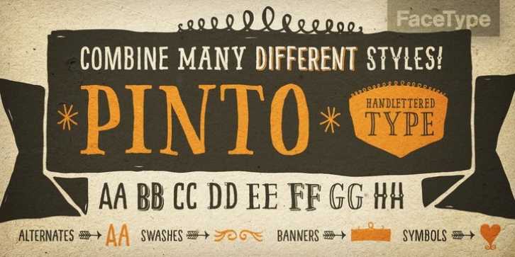 Pinto font preview
