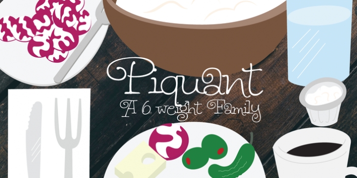 Piquant font preview