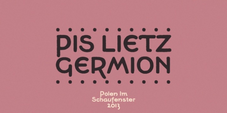 PiS LIETZ Germion font preview