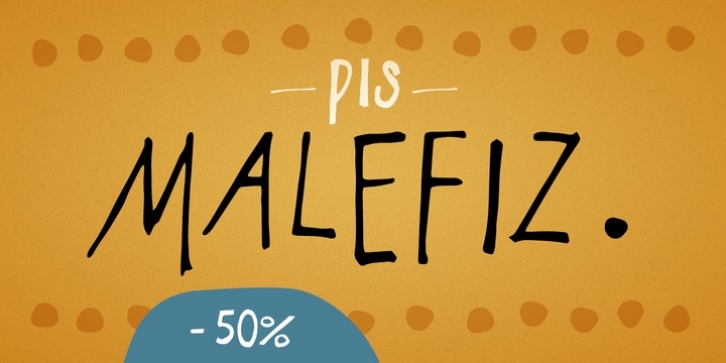 PiS Malefiz font preview