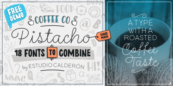 Pistacho font preview